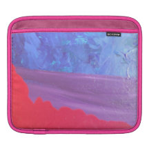 blue purple and red Ipad sleeve