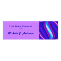 Blue Purple Book Marks Plates