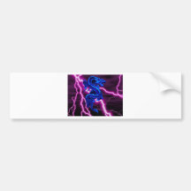blue / purple dragon bumper sticker