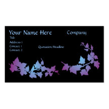 Blue & Purple Ivy Business Cards