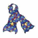 Blue Puzzle Autism Aspergers Awareness Ribbon Photo Cut Outs