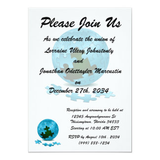 puzzle invitation template
