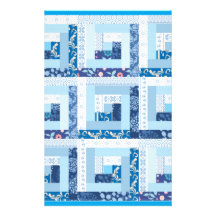 Blue Quilt Stationery Design