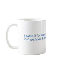 Blue Quotes - Christianity - C.S. Lewis - Mug