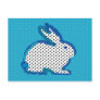 'blue rabbit' digital painting Postcard