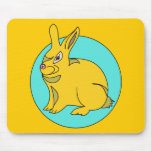 BLUE  RABBIT MOUSE PAD