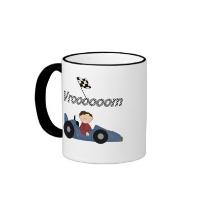 Blue Race Car Tshirts and Gifts Coffee Mug by toddlersplace