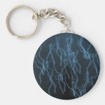 Blue Raining Lightning Keychains