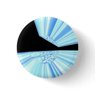 Blue Rays in Space Digital Art Button
