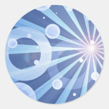 Blue Rays Sticker