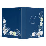 Blue Recipe Book Binder