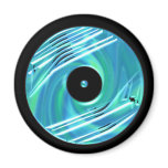 Blue Record Magnets