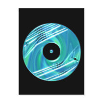 Blue Record Post Cards