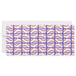 Blue rectangles rack card design