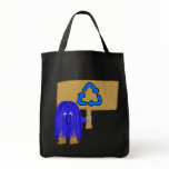 Blue recycle tote bag