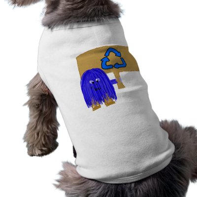 Blue recycle dog clothes by PeacePeople