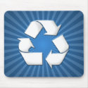 Blue Recycle Mousepad 001