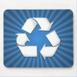 Blue Recycle Mousepad 001
