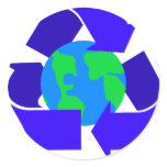 blue recycle stickers
