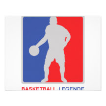 blue red basketball legend icon custom invites