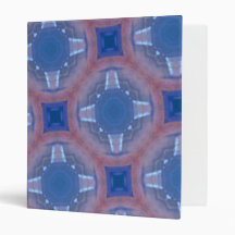 Blue & red pattern vinyl binders