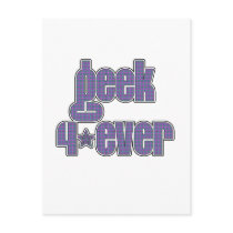 Blue Red Plaid Geek 4ever Postcards
