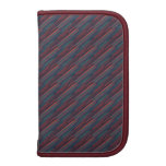 blue red srtipe drips pattern folio planner
