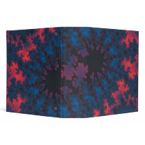 Blue Red Virus Vinyl Binders