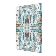 Blue Relief II Abstract Fine Art Print on Canvas Gallery Wrapped Canvas