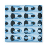 blue retro metal fridge magnets