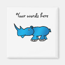 Blue rhino refrigerator magnets