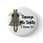 Blue Ribbon Angel Bear :: Squeeze Me Softly. Buttons