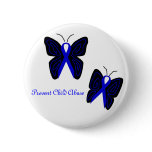 Blue Ribbon butterflies Prevent Child Abuse button