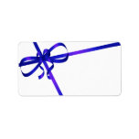 Blue Ribbon Mailing Labels Christmas labels
