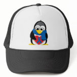 Blue Ribbon Penguin Scarf Mesh Hats