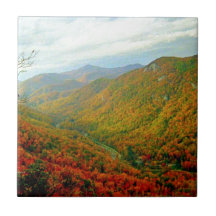 Blue Ridge Mountain Range of North Carolina Tiles