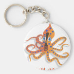 Blue Ring Octopus Key Chains