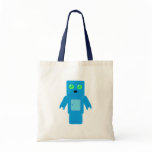 Blue Robot Canvas Bags