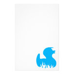 Blue Rockabilly Duck Customized Stationery