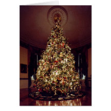 Blue Room Christmas- The White House Greeting Cards