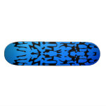 Blue Rorschach Test Custom Skate Board