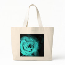 Blue Rose Canvas Bag