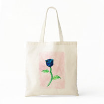 Blue Rose. Tote Bags