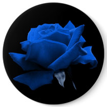 Blue Rose Button