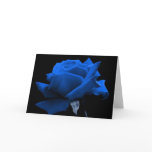 Blue Rose Greeting Card