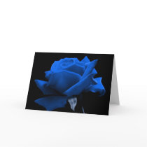 Blue Rose Greeting Card