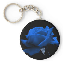 Blue Rose Key Chain