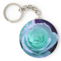 Blue Rose Keychain