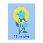 Blue Rose Postcards