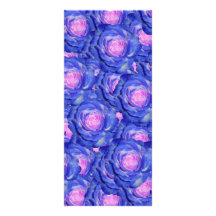 Blue roses rack card